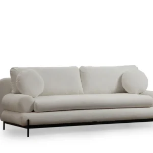 Rabatt Cassius Soffa 3-sits Vit - Möbler