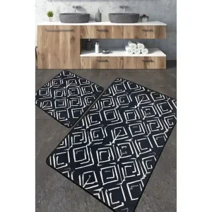 Säker betalning Nicharon Badrumsmatta 60x100 cm Rektangulär Flerfärgad - Textil & mattor