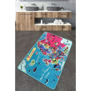 Begränsat antal Navjoot Badrumsmatta 70x120 cm Rektangulär Flerfärgad - Textil & mattor