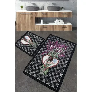 Bästa pris Nidhi Badrumsmatta 60x100 cm Rektangulär Flerfärgad - Textil & mattor