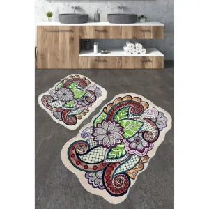 Populärt val Nibo Badrumsmatta 60x100 cm Rektangulär Flerfärgad - Textil & mattor