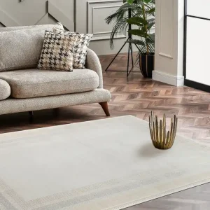 Sänkt pris Otohiko Gångmatta 100x200 cm Rektangulär Creme/Guld - Textil & mattor