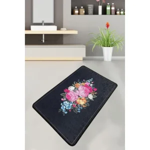 Nedsatt pris Nichatar Badrumsmatta 70x120 cm Rektangulär Flerfärgad - Textil & mattor