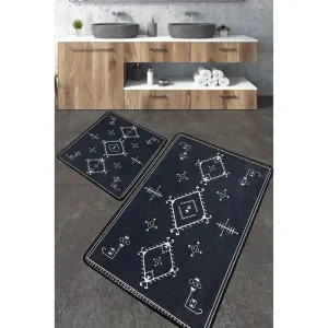 Nikky Badrumsmatta 60x100 cm Rektangulär Mörkgrå - Textil & mattor Trygg betalning