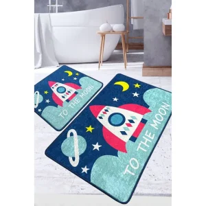 Lågt pris Panjara Badrumsmatta 60x100 cm Rektangulär Flerfärgad - Textil & mattor