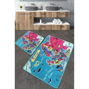 Populärt val Navjoot Badrumsmatta 60x100 cm Rektangulär Flerfärgad - Textil & mattor
