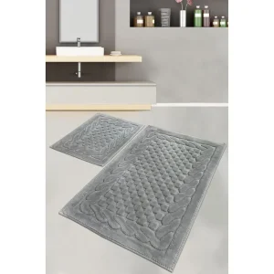 Begränsat erbjudande Parerna Badrumsmatta 60x100 cm Rund Grå - Textil & mattor