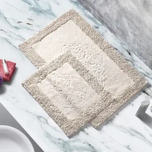 Papudi Badrumsmatta 60x100 cm Rektangulär Creme - Textil & mattor Nyhet