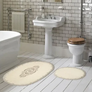 Pakhali Badrumsmatta 65x115 cm Rektangulär Creme - Textil & mattor Rabatt