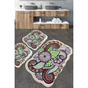 Nibo Badrumsmatta 60x100 cm Rektangulär Flerfärgad - Textil & mattor Sista chansen