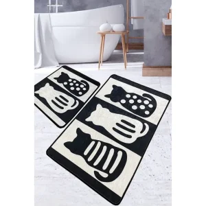 Sista chansen Panjawani Badrumsmatta 60x100 cm Rektangulär Flerfärgad - Textil & mattor