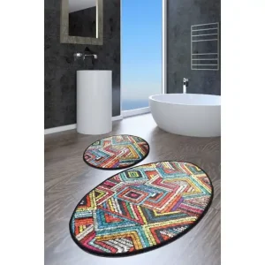 Pardep Badrumsmatta 60x100 cm Rektangulär Flerfärgad - Textil & mattor Rabatt