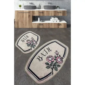 Nikhad Badrumsmatta 60x100 cm Rektangulär Flerfärgad - Textil & mattor Fynd