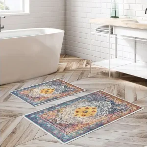 Pallvi Badrumsmatta 60x150 cm Rektangulär Flerfärgad - Textil & mattor Rabatter