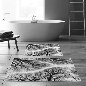 Begränsat antal Pamjeet Badrumsmatta 60x150 cm Rektangulär Flerfärgad - Textil & mattor