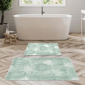 Pam Badrumsmatta 60x150 cm Rektangulär Flerfärgad - Textil & mattor Fynd