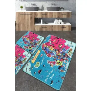 Navjoot Badrumsmatta 60x100 cm Rektangulär Flerfärgad - Textil & mattor risnedsättning