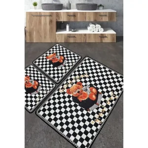 Nibha Badrumsmatta 60x100 cm Rektangulär Flerfärgad - Textil & mattor Sista chansen