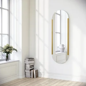 Ingang Spegel 50 cm Rektangulär Guld - Inredning Nyhet