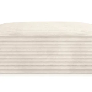 I lager Andrarum Cubo 1-sits Rektangulär Fotpallsmodul i Manchester 120 cm bred Beige - Möbler