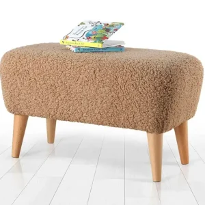Anaro Sittpuff 61 cm Rektangulär Brun - Möbler Expressleverans