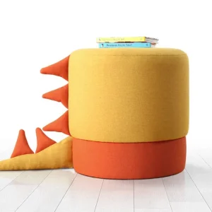 Outlet Anaro Sittpuff Rund Gul - Möbler