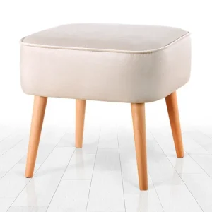 Billigare Anaro Sittpuff 45 cm Rektangulär Beige - Möbler