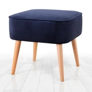 Anaro Sittpuff 45 cm Rektangulär Marinblå - Möbler Reapris