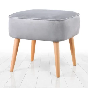 Nedsatt pris Anaro Sittpuff 45 cm Rektangulär Ljusgrå - Möbler