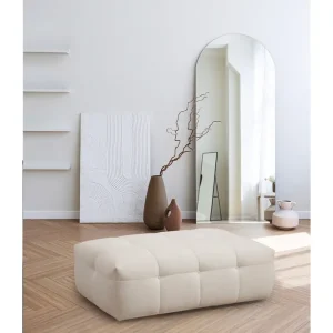 Köp nu Octavian Fotpall 120 cm Beige - Möbler