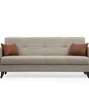 Rabatt Darcia Bäddsoffa 3-sits Beige - Möbler