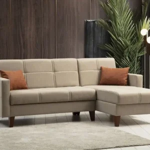 Rabatter Darcia Bäddsoffa m. Divan 3-sits Beige - Möbler