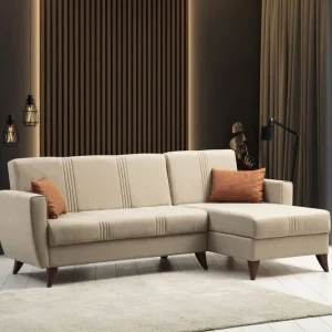 Outlet Dewan Bäddsoffa m. Divan 3-sits Beige - Möbler