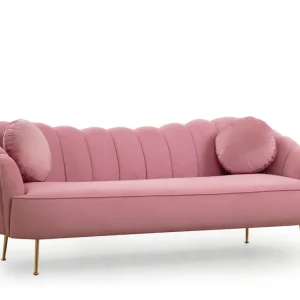 Rabatter Caraquet Soffa 3-sits Rosa - Möbler